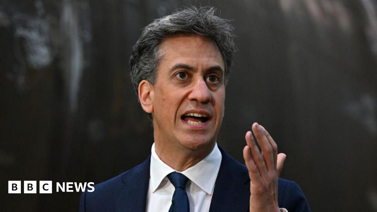 Climate Change Politics: Miliband Levels Serious Allegations Against Net Zero Critics