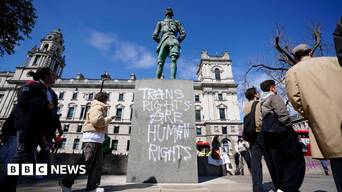 Damage Assessment Following London Trans Protest At Westminster
